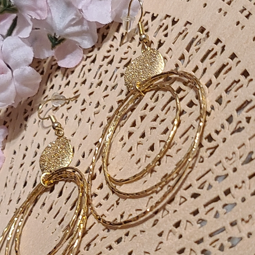 90's Earrings gold for sale - Picture 6 of 11